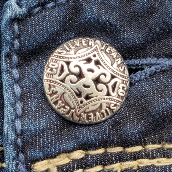 Silver Suki Skinny Slim Women's 34/31 Jeans Actual 35/31 Denim - Picture 10 of 12